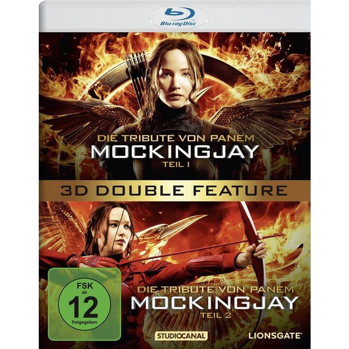 Die Tribute von Panem 3 + 4 - Mockingjay - Teil 1 + 2 (DE, EN)