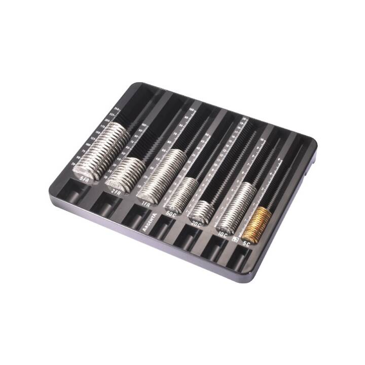 Münzeinsatz, 28 x 22 x 3 cm, Schwarz