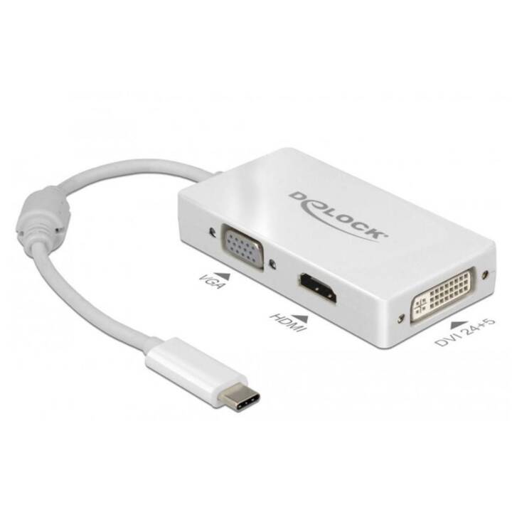 DELOCK Multiadapter 63924 USBC DVID/HDMI/VGA Interdiscount