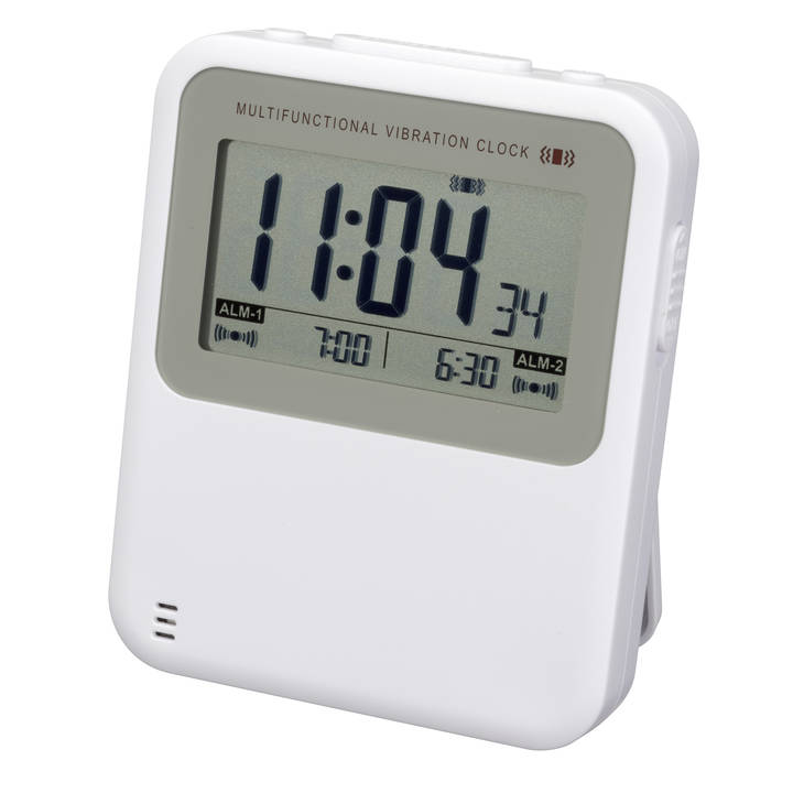 INTERTRONIC Vibrationsalarm RC Vibration Alarm Clock White Interdiscount