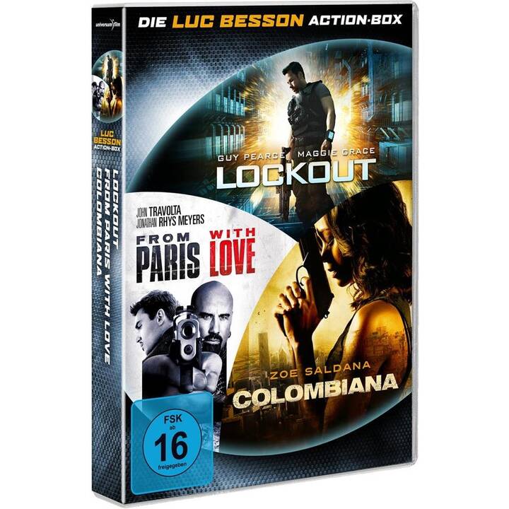 Luc Besson - Action Box - Lockout / From Paris with Love / Colombiana (EN, DE)