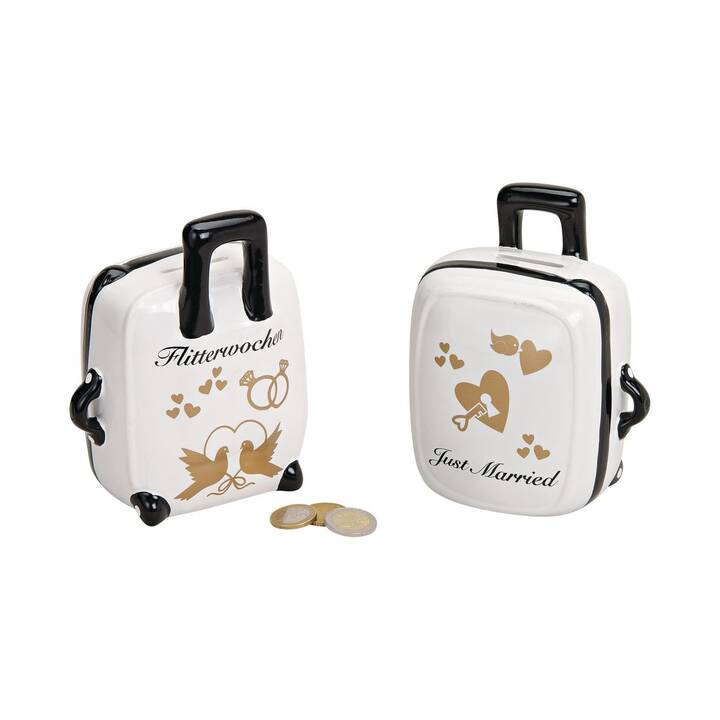 Sparbüchse (Weiss, Schwarz, Gold)