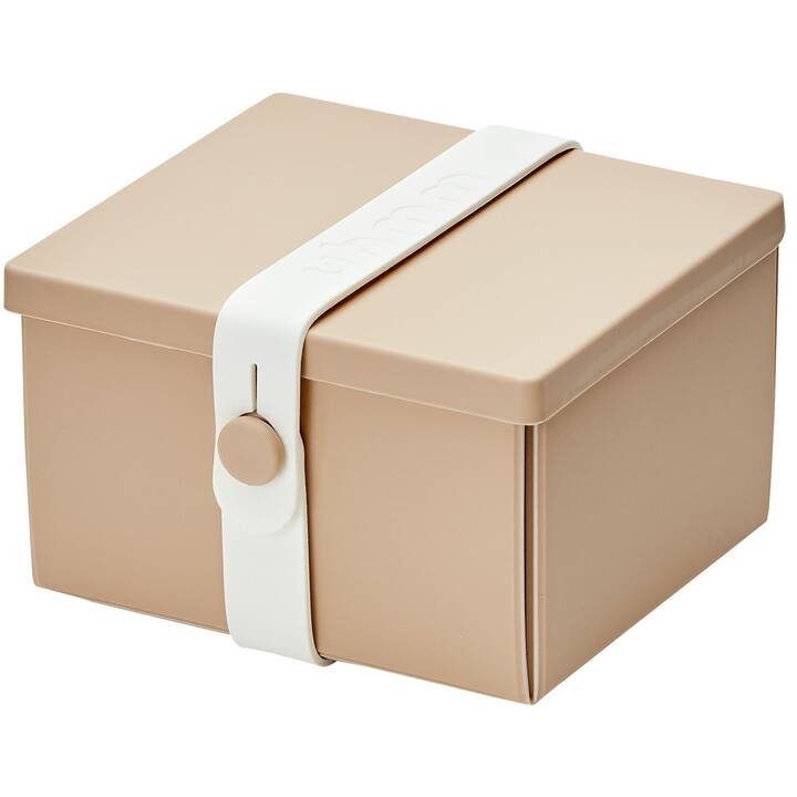 Lunchbox No2 Mocca mit Weiss-Strap