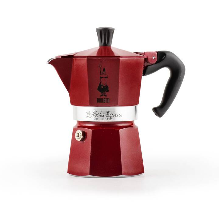 Moka (3 Tassen, Rot)