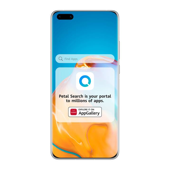 P40 (5G, 6.1", 128 GB, 50 MP, Silver Frost) – OHNE Google Mobile Services