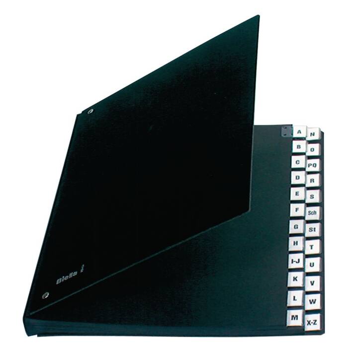 Pultmappe A4 A-Z Schwarz