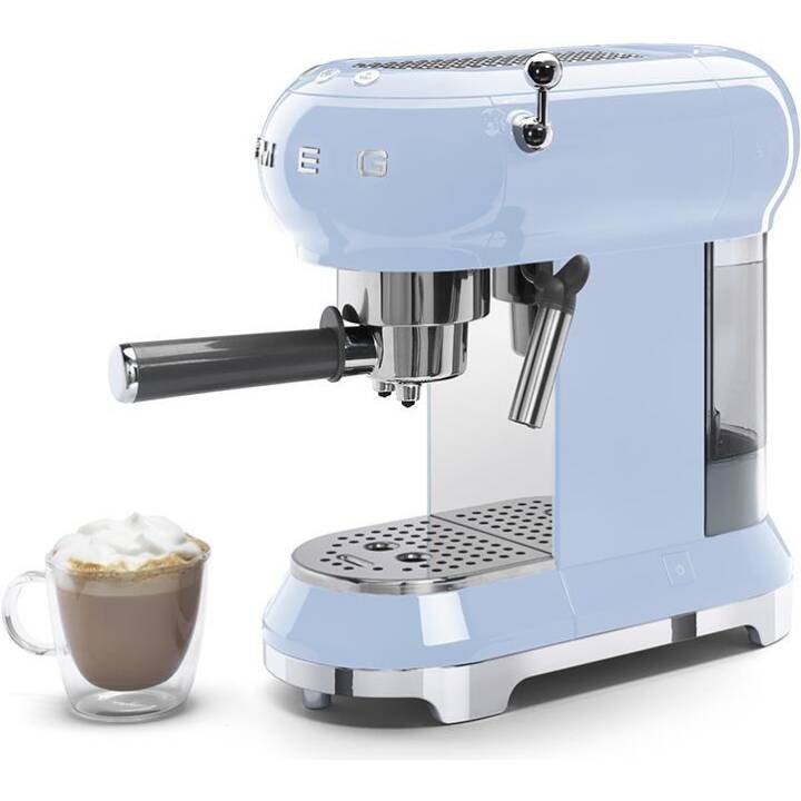 SMEG Espressomaschine 50's Retro Style Pastellblau Interdiscount