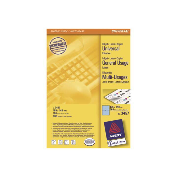 Aktenetiketten 105x148mm A6 400 Stück