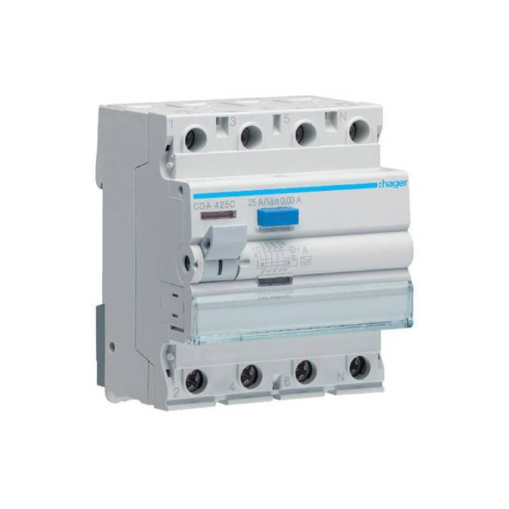 HAGER Leistungsschalter CDA425C (Type A)