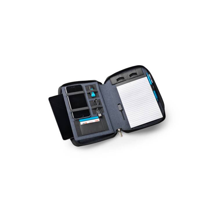 Konferenzmappe A5 Powerbank 5000 mAh jeansblau