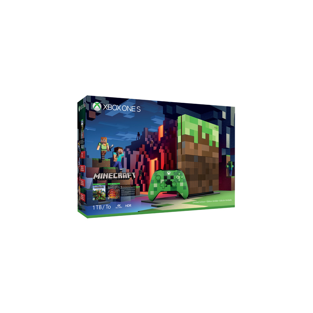 Microsoft Xbox One S 1 TB Minecraft Limited Edition Bundle – Microsoft Spielkonsolen