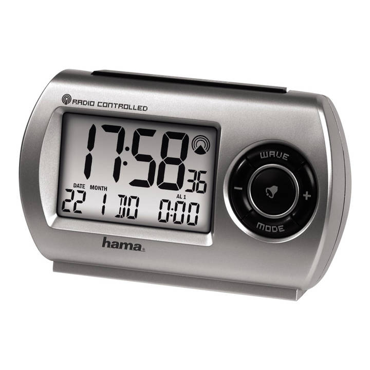 Hama RC300 Travelling Alarm Clock Schwarz, Silber – Hama Wecker