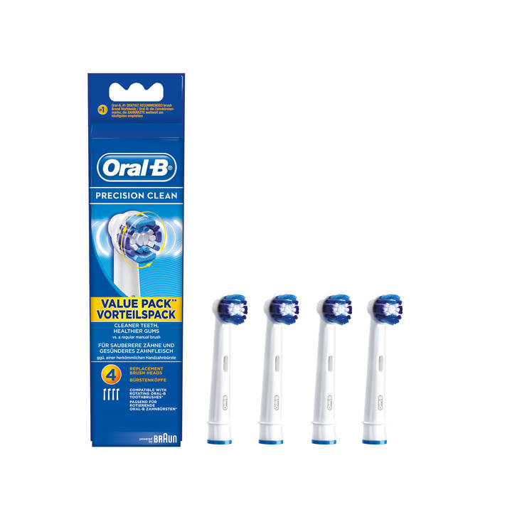 Oral-B Precision Clean Ersatzbürsten 4er Pack – Oral-b Zahnpflege Zubehör