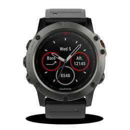 GARMIN GPS-Sportuhr Fenix 5X Saphir Grey