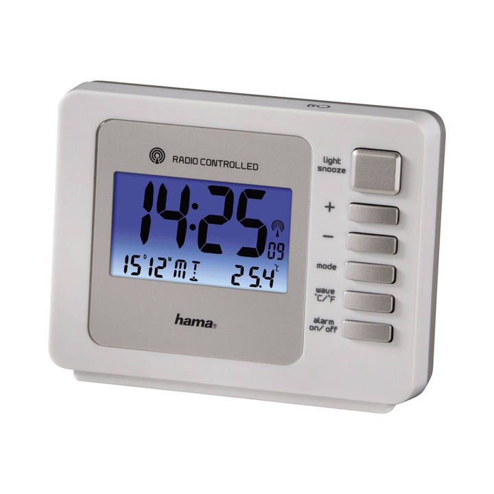 Hama Fashion Plus Digital alarm clock Weiß – Hama Wecker