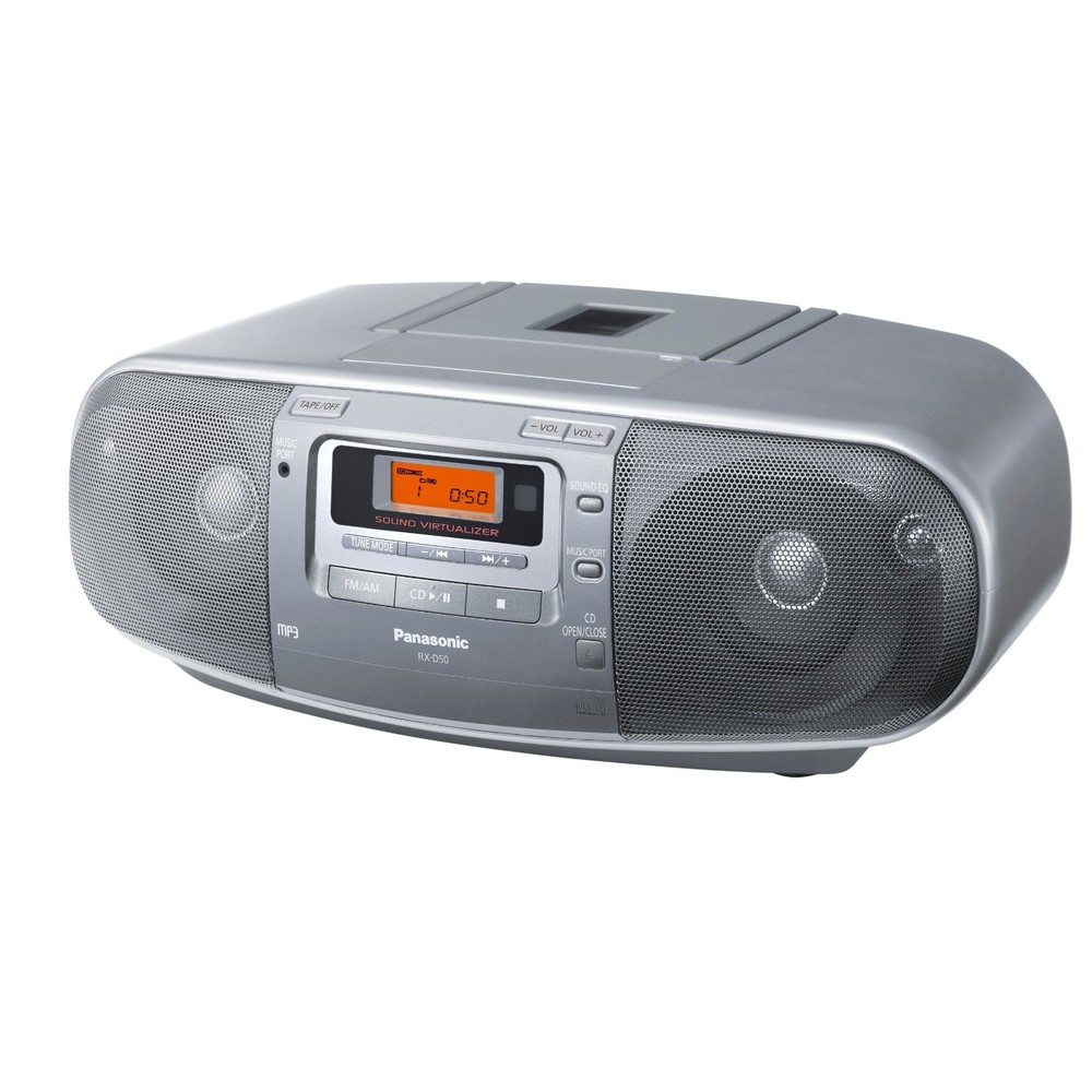 Panasonic Boombox RX-D50AEG-S, Silver – Panasonic Radio & Boomboxen