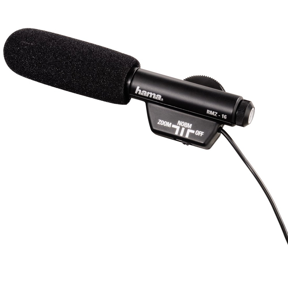 Hama RMZ-16 Zoom Richt-Mikrofon Black – Hama Mikrofon