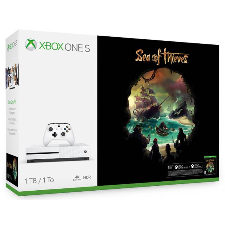 Microsoft Xbox One S Konsole 4K 1 TB inkl. Sea of Thieves – Microsoft Spielkonsolen