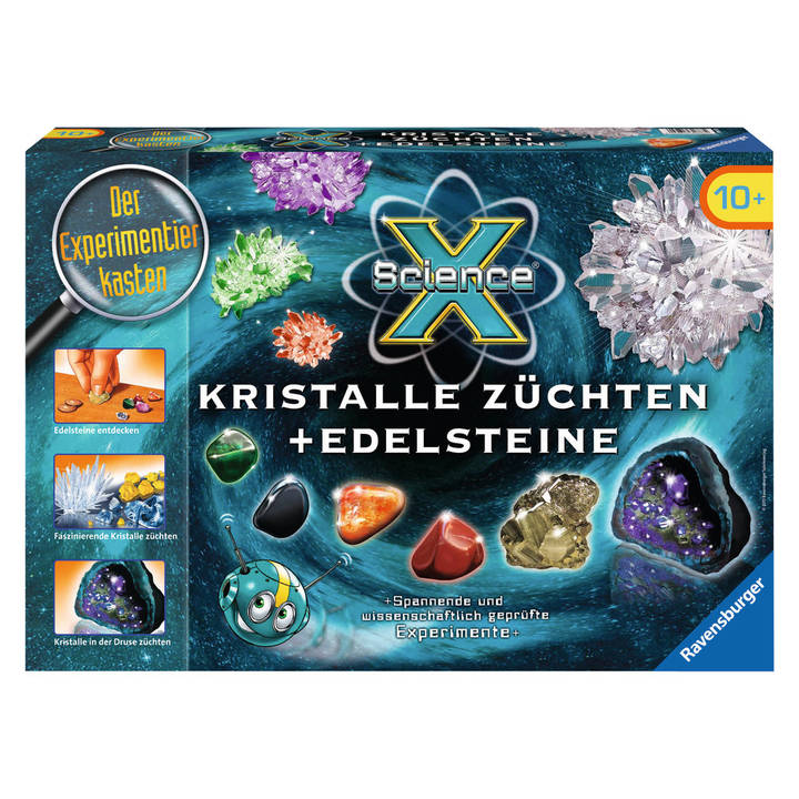 Ravensburger ScienceX Kristalle züchten + Edelsteine – Ravensburger Entdecken & Experimentieren