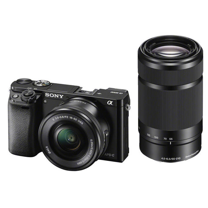 Sony a6000 ILCE-6000 + Objektiv 16 – 50 mm & 55 – 210 mm – Sony Systemkameras