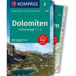 KOMPASS Wanderführer 5780 Dolomiten Höhenweg 1 bis 3