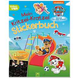 PAW Patrol Mein Kritzel-Kratzel Stickerbuch mit Bambus-Stick