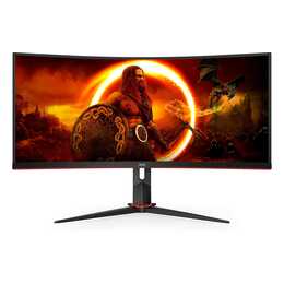 AOC CU34G2XP/BK (34", 3440 x 1440, Schwarz, Rot)