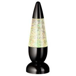 DIVERSE Lampe à lave Glitter (Noir, Multicolore)