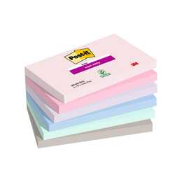 POST-IT Blocchetti memo Super Sticky (6 x 90 foglio, Rosa, Multicolore)