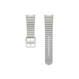 SAMSUNG Sport Armband (Samsung Galaxy Watch5 44 mm / Galaxy Watch4 40 mm / Galaxy Watch5 40 mm / Galaxy Watch4 44 mm / Galaxy Watch6 40 mm / Galaxy Watch7 40 mm / Galaxy Watch7 44 mm / Galaxy Watch6 44 mm, Silber, L/M)