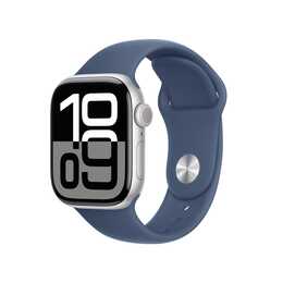 APPLE Watch Series 10 GPS (42 mm, Alluminio, Argento, S/M)