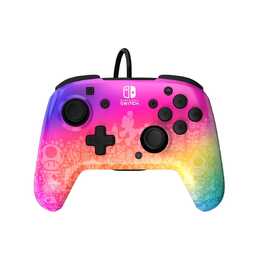 PDP Rematch Star Manette (Rainbow Spectrum, Noir)
