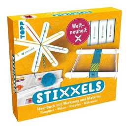 Kreativ-Set Stixxels - Das Universalwerkzeug für Makramee, Knüpfen, Pompons und Weben. Weltneuheit!