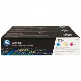 HP 126A (Multipack, Cyan, Jaune, Magenta)