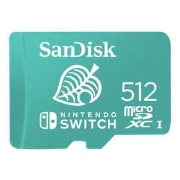 SANDISK MicroSDXC UHS-I SDSQXAO-512G-GNCZN (Class 10, UHS-I Class 3, 512 GB, 100 MB/s)
