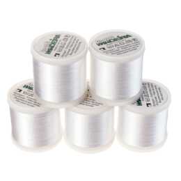 MADEIRA Garn Rayon No.40 (5 x 200 m, Sticken, Nähmaschine, Weiss)