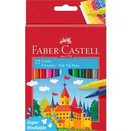 FABER-CASTELL Pennarello (Multicolore, 12 pezzo)