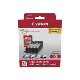 CANON CLI-581XL (Gelb, Schwarz, Magenta, Cyan, Multipack)