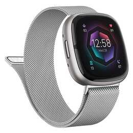EG Armband (Fitbit Versa 4, Silber)