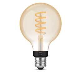 PHILIPS HUE LED Birne White Ambiance Filament (E27, Bluetooth, 7 W)
