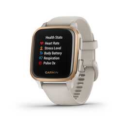 GARMIN Venu Sq Music (1.3", One Size, Gold, Rosa, Polymer, Aluminium)
