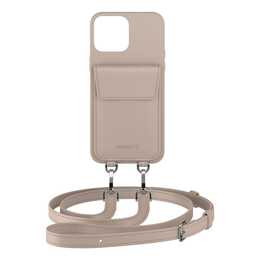 URBANY'S Backcover mit Kordel Beach Beauty (iPhone 16 Pro, Beige)