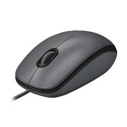 LOGITECH M100 Maus (Kabel, Office, Schwarz)
