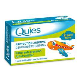 QUIES Bouchons d’oreille EarPlanes (Bleu)