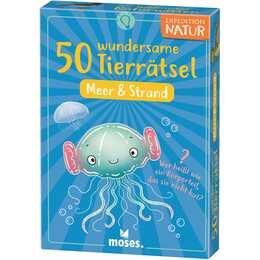 MOSES NON BOOKS Expedition Natur 50 wundersame Tierrätsel Meere & Strand (DE)