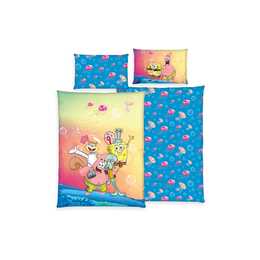 HERDING Taie d'oreiller et housse de duvet Spongebob (Films, séries et bandes dessinées, Coton)