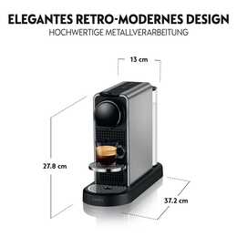KRUPS CitiZ Platinum (Nespresso, Titanio, Black)