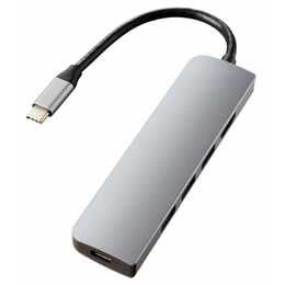 INTERTRONIC Multifunktions-Hub (5 Ports, 1x USB C, 1x HDMI, 3x USB A)