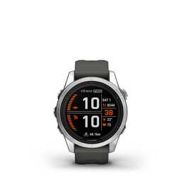 GARMIN Fenix 7S Pro Solar (42 mm, S, Silber, Edelstahl)