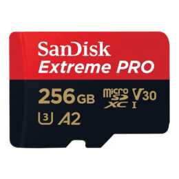 SANDISK MicroSD Extreme Pro (Video Class 30, UHS-I Class 3, 256 Go, 170 Mo/s)